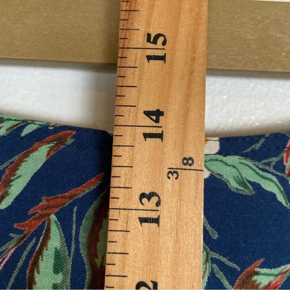 Retro 90s Y2K Inspired Women’ Floral Pleated Short S Blue Relaxed Side Pockets - Picture 7 of 12